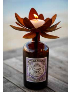 sonstige Blumen Seerosenblüte Ø 19 cm mit Rohr für 8 mm Stab - groß Die Seerose zum Aufbiegen als Kerzenhalter.
Durchmesser d