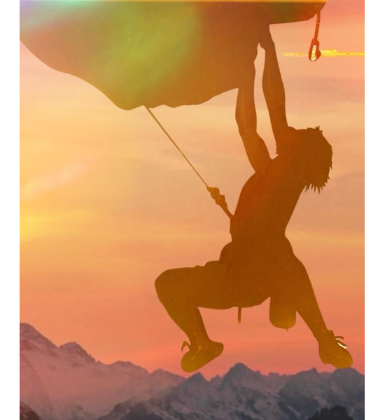 Deko zum Hängen Climber - Bergsteiger hängend - Höhe 21 cm Breite 19 cm moderne Deko Idee - klein Den Bergsteiger kann man entwe