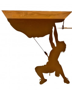 Deko zum Hängen Climber - Bergsteiger hängend - Höhe 21 cm Breite 19 cm moderne Deko Idee - klein Den Bergsteiger kann man entwe