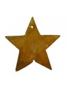 schlichter Edelrost Stern Ø 10 cm - Weihnachtsbaumschmuck zum Hängen