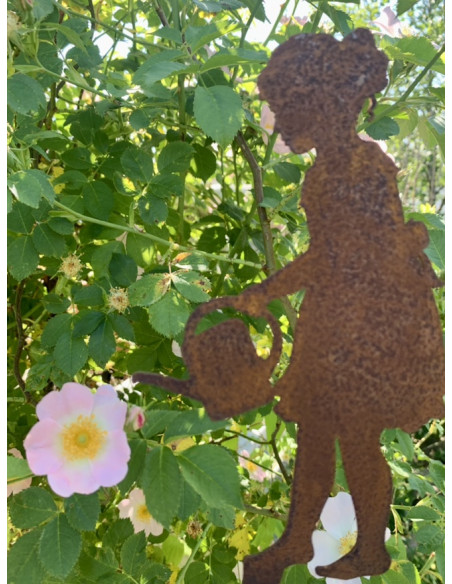 Gartendeko Rost gießendes Mädchen - Lisa - Höhe 18 cm - Gartenstecker und Stecker für Töpfe 
Höhe 18 cm
zzgl. Stecker
 Gartendeko Rost gießendes Mädchen - Lisa - Höhe 18 cm - Gartenstecker und Stecker für Töpfe 
Höhe 18 cm
zzgl. Stecker