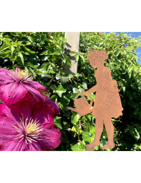 Gartendeko Rost gießendes Mädchen - Lisa - Höhe 18 cm - Gartenstecker und Stecker für Töpfe 
Höhe 18 cm
zzgl. Stecker
 Gartendeko Rost gießendes Mädchen - Lisa - Höhe 18 cm - Gartenstecker und Stecker für Töpfe 
Höhe 18 cm
zzgl. Stecker