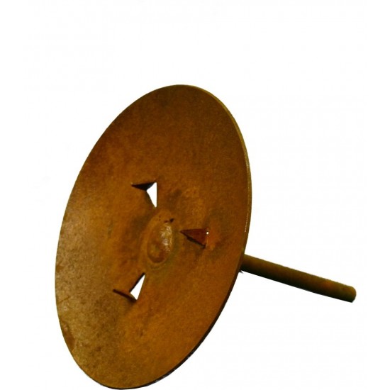 Metall Kerzenteller Ø 9 cm mit Eisenstab für Stumpenkerzen Kerzenteller basteln DiY