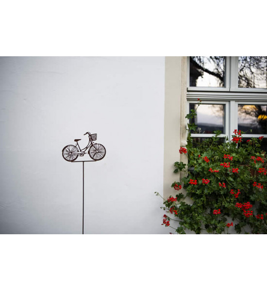 Start Deko Fahrrad Topfstecker 12x11cm Stab 40cm
