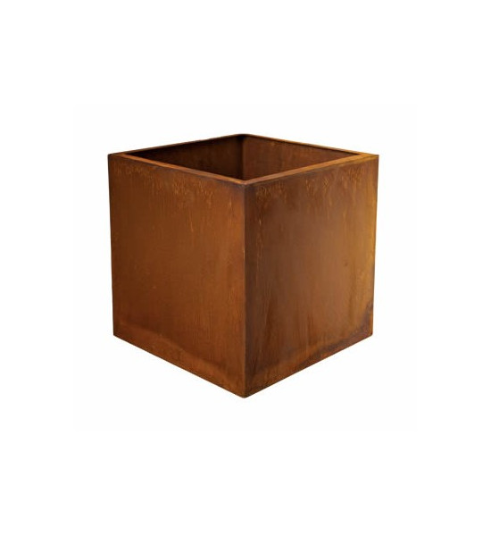 Pflanzgefäße + Schalen + Kronen Pflanzkasten eckig mit Rand - Höhe 35 - Länge 35 cm - Blumenkasten Eckiger Pflanzkasten mit Rand