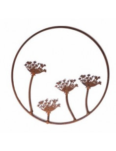 Deko zum Hängen Wilde Möhre - Hoop - im Ring zum Hängen - Ø 20 cm Die 4 Wilde Möhren im Ring zum Hängen für Deine Gartendeko.