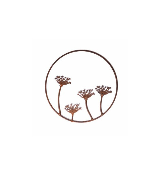 Deko zum Hängen Wilde Möhre - Hoop - im Ring zum Hängen - Ø 20 cm Die 4 Wilde Möhren im Ring zum Hängen für Deine Gartendeko.

