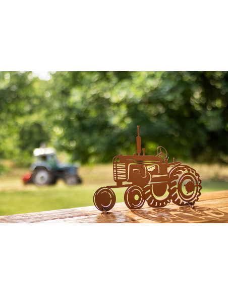 Deko Traktor aus Metall - Breite 45 cm
