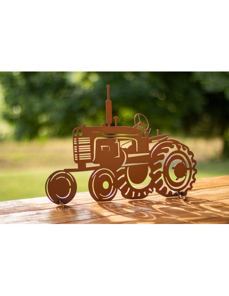 Deko Traktor aus Metall - Breite 45 cm