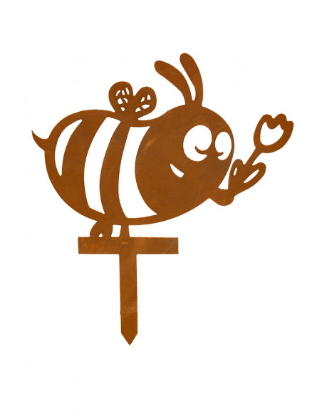 Rost Beetstecker - Fleißige Biene - Höhe 16 cm