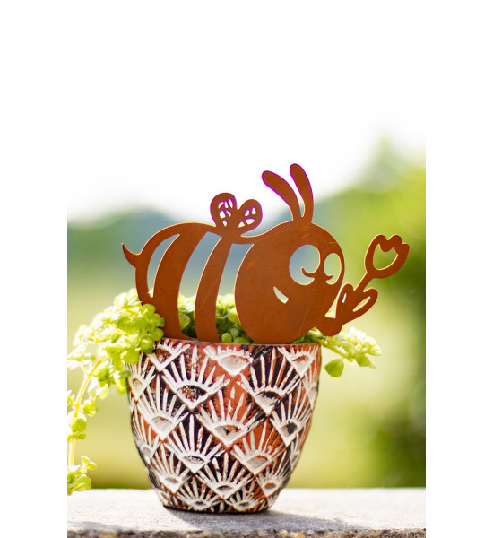 Rost Beetstecker - Fleißige Biene - Höhe 16 cm