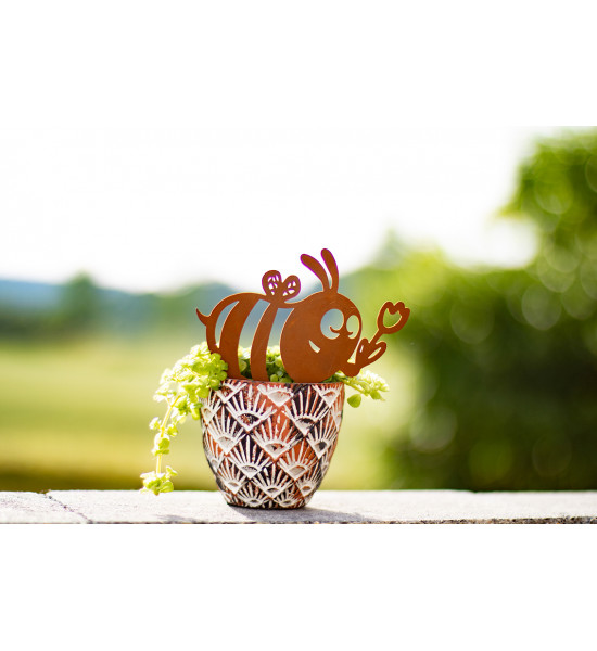 Rost Beetstecker - Fleißige Biene - Höhe 16 cm