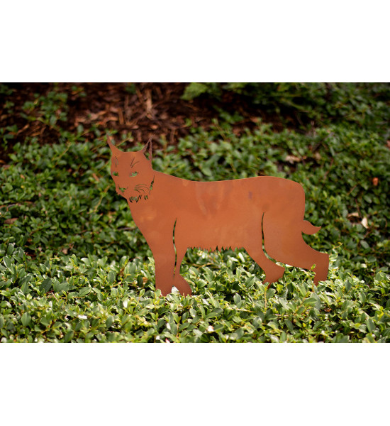 Großer Deko Luchs aus Metall - Breite 70 cm