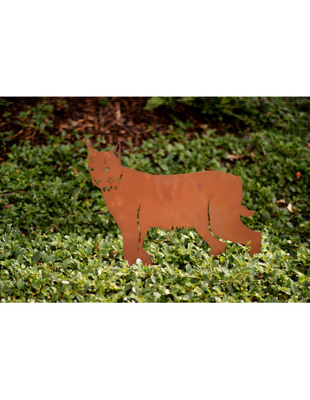 Großer Deko Luchs aus Metall - Breite 70 cm