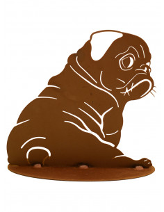 Dekofigur Französische Bulldogge Hund Deko Figur H 32 cm aus