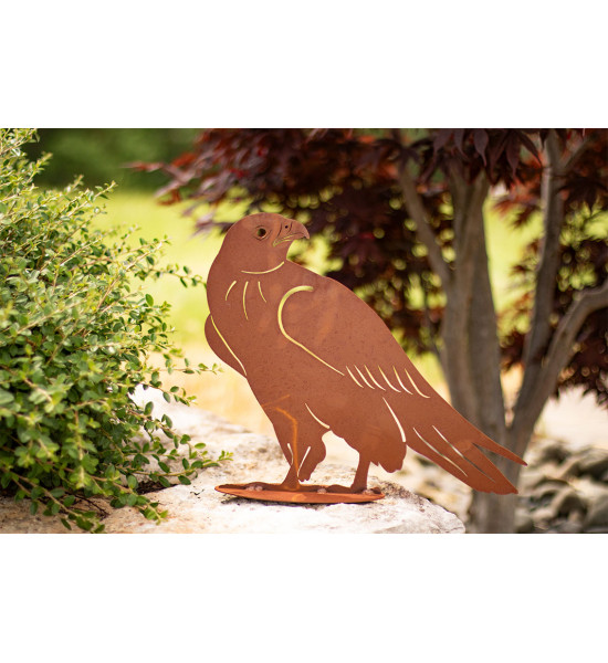 Metall Greifvogel Silhouette - Sperber - Höhe 32,5 cm