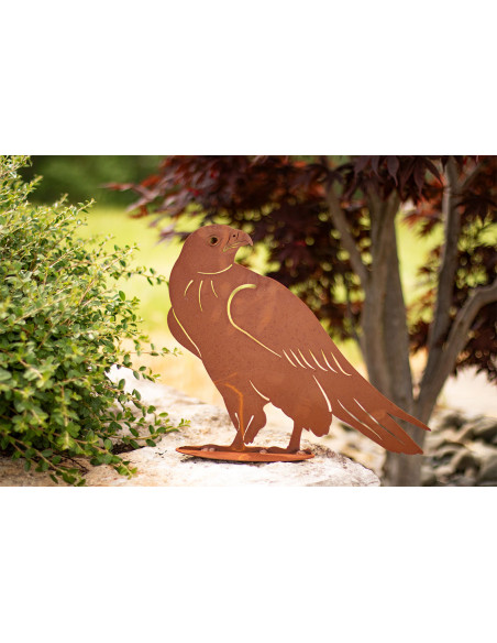 Metall Greifvogel Silhouette - Sperber - Höhe 32,5 cm