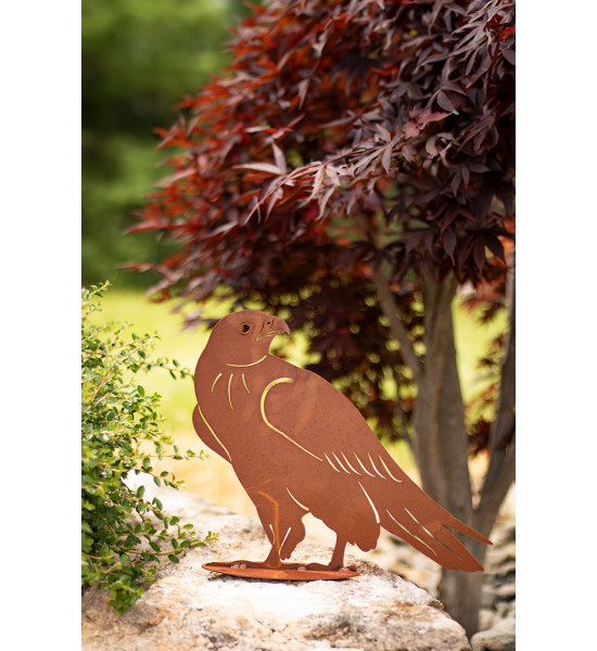 Metall Greifvogel Silhouette - Sperber - Höhe 32,5 cm