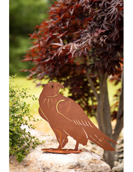 Metall Greifvogel Silhouette - Sperber - Höhe 32,5 cm