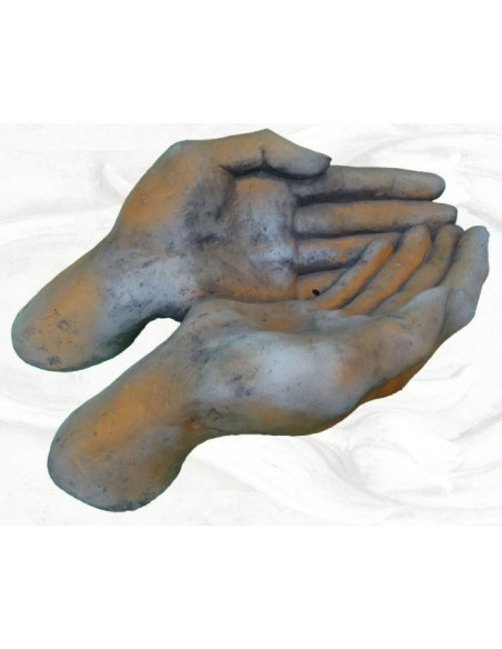 Start Frauenhände Steinguss mit Rosteffekt - Breite 112 cm - 170 kg 