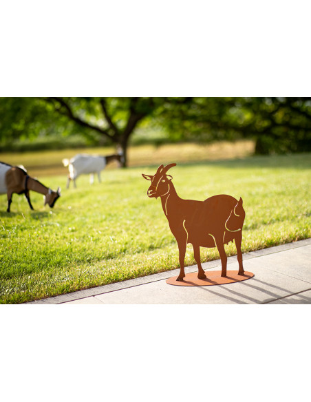 Deko Ziege Heidi aus Rost - Höhe 39 cm Deko Ziege Heidi aus Rost - Höhe 39 cm