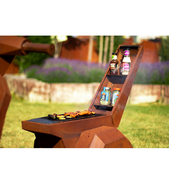 Grill - Roller - Länge 196 cm - Kleiner Grill für Vespa und Roller Liebhaber