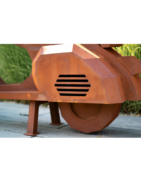 Grill - Roller - Länge 196 cm - Kleiner Grill für Vespa und Roller Liebhaber