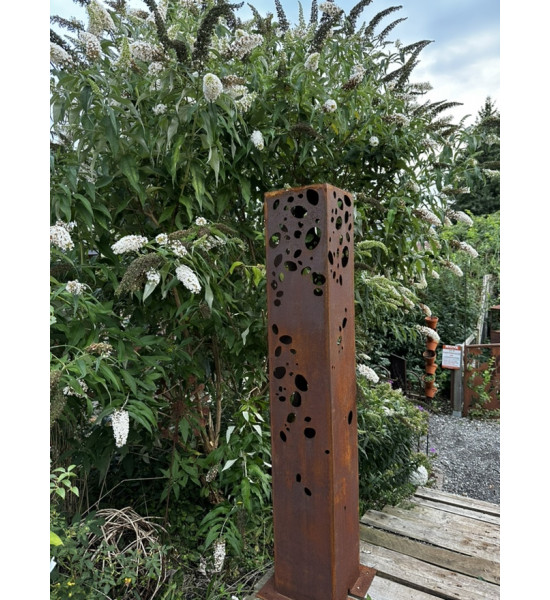 Rechteckige Säulen Rostsäule - Buco - Höhe 145 cm Rostsäule Buco,

Höhe 145 cm
Breite 23 cm
Tiefe 23 cm
mit einer stabilen 