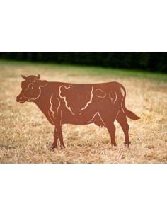 Deko Metallkuh - Molli - Breite: 66 cm Gr. II   H: 40 cm, B: 66 cm 2