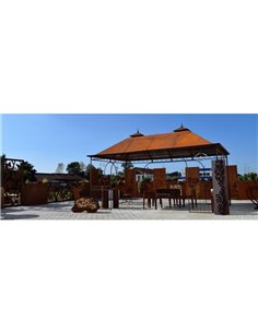 Pavillon "Kiosk" 5m x 3m mit Blechdach Preis inkl. Lieferung und Aufbau! 2