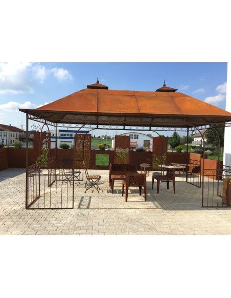 Pavillon und Kiosk Pavillon - Kiosk - 5m x 3m mit Blechdach Preis inkl. Lieferung und Aufbau! 
Länge 5m


Breite 3m

Höhe
