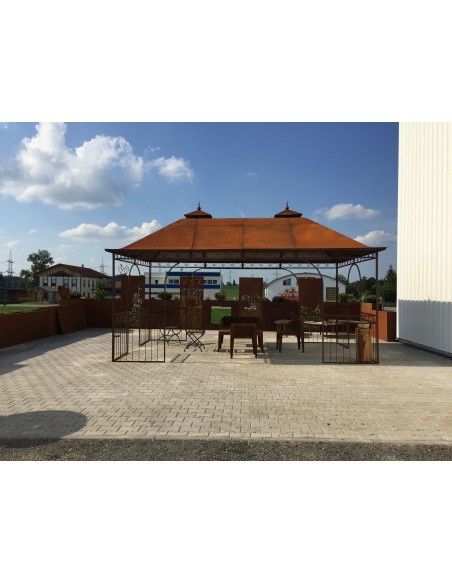 Pavillon und Kiosk Pavillon - Kiosk - 5m x 3m mit Blechdach Preis inkl. Lieferung und Aufbau! 
Länge 5m


Breite 3m

Höhe
