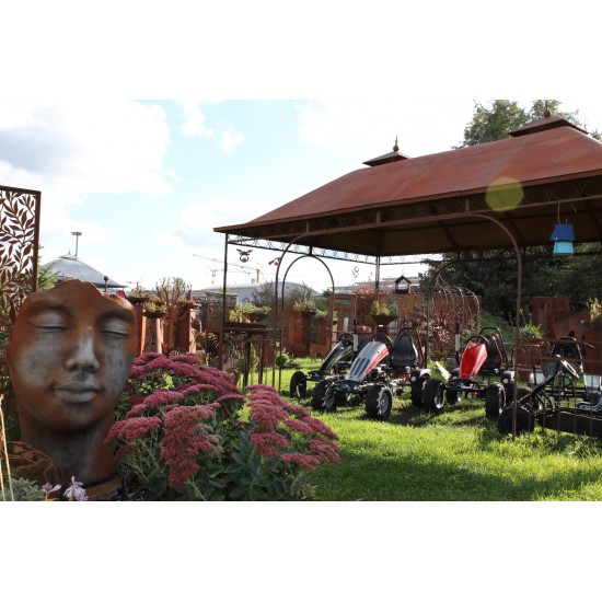 Pavillon und Kiosk Pavillon - Kiosk - 5m x 3m mit Blechdach Preis inkl. Lieferung und Aufbau! 
Länge 5m


Breite 3m

Höhe
