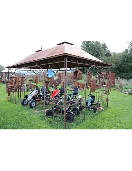 Pavillon und Kiosk Pavillon - Kiosk - 5m x 3m mit Blechdach Preis inkl. Lieferung und Aufbau! 
Länge 5m


Breite 3m

Höhe
