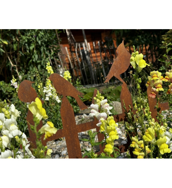 Zaun Metall Vogelzaun 2er Set zum Stecken Mittel 50 cm hoch 60 cm breit 




Niedliche kleine Vogelzäune zum Stecken im 2er