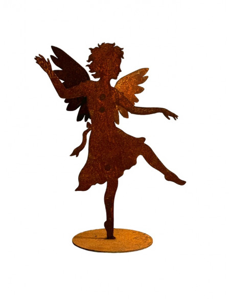 Weihnachtsdeko Tanzender Engel auf Platte - mittel - Höhe 42 cm Das mittelgroße 42 cm hohe Engelchen tanzt fröhlich umher. Mit e