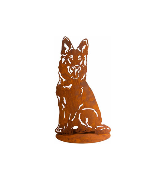 Start Schäferhund Figur Deko Hund - Nala - auf Platte  30x50cm 
