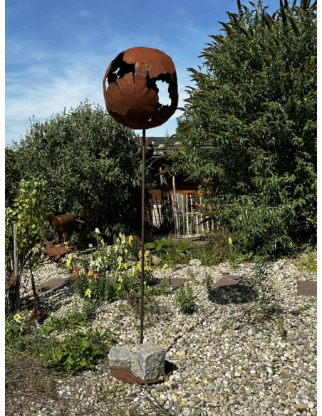 Start Abholangebot Risskugel Ø 50 cm auf Ständer - Höhe 200 cm Kugel 50 cm
Stab abnehmbar