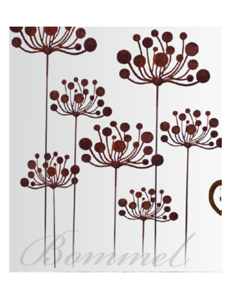 Start Gartenstecker Blüte - Bommel -20 x 30 cm auf 100 cm Stecker kleine Bommelblüte als Gartenstecker
Maße
Breite 30  cm
Höh