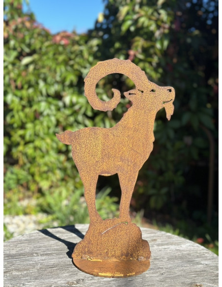 Steinbock auf Fels - Höhe 40 cm