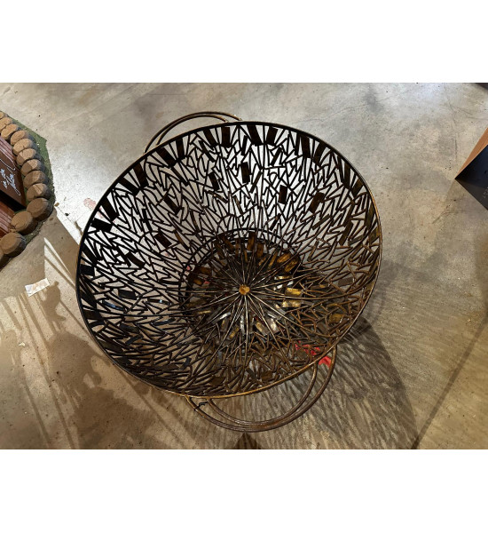 Start Massiver Feuerkorb - Globe unbehandelt - mittelhoch 