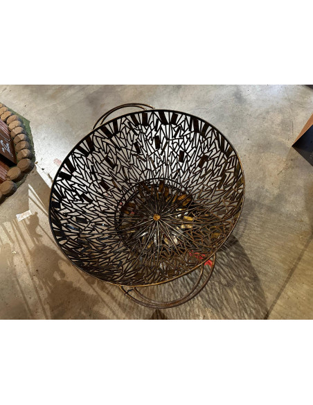 Start Massiver Feuerkorb - Globe unbehandelt - mittelhoch 