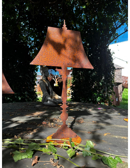 Lampen in Edelrost Lampe hoch auf Platte - Höhe 55 cm - flach 
Edelrost Lampe zum Stellen auf einer Standplatte.
Höhe 55 cm
 Lampen in Edelrost Lampe hoch auf Platte - Höhe 55 cm - flach 
Edelrost Lampe zum Stellen auf einer Standplatte.
Höhe 55 cm