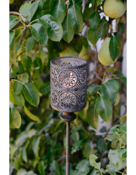 Gartenstecker Gartenstecker Votive Lenya - Höhe 120 cm 
Höhe 120 cm
inkl Glaseinastz für Windschutz
