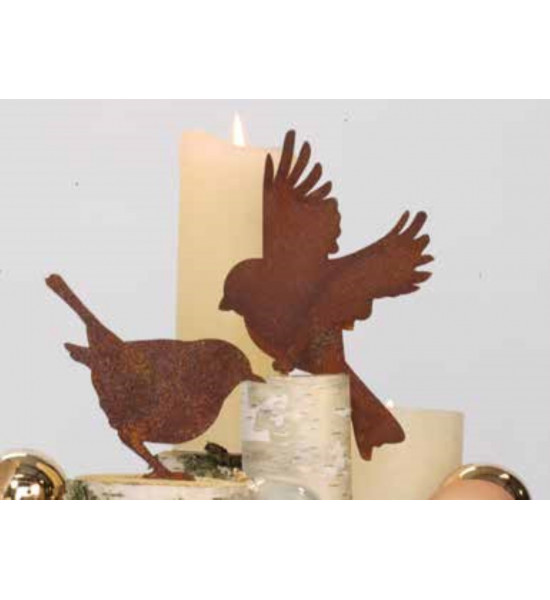 Vogel Deko Astvogel Zaunkönig stehend - Höhe Vogel 9,5cm - Baumstecker Der Zaunkönig ist ein hochwertiges Produkt, welches aus r