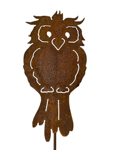 Deko Eulen lustige Eule auf Stab - Gartenstecker Eule 35 cm + Stab 80 cm 
Höhe 35 cm
Stab 80 cm

