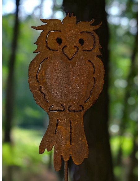Deko Eulen lustige Eule auf Stab - Gartenstecker Eule 35 cm + Stab 80 cm 
Höhe 35 cm
Stab 80 cm
