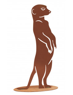 Afrika Erdmännchen - Xaver - Gartenfigur aus Metall - 43 cm hoch Lustiges Edelrost Erdmännchen Xaver - 43 cm
Immer auf der Hut