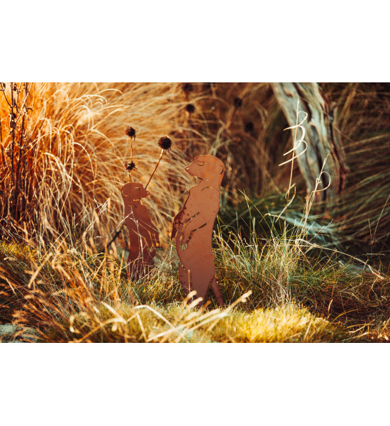 Afrika Erdmännchen - Xaver - Gartenfigur aus Metall - 43 cm hoch Lustiges Edelrost Erdmännchen Xaver - 43 cm
Immer auf der Hut 