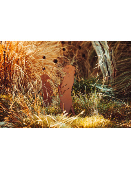 Afrika Erdmännchen - Xaver - Gartenfigur aus Metall - 43 cm hoch Lustiges Edelrost Erdmännchen Xaver - 43 cm
Immer auf der Hut 